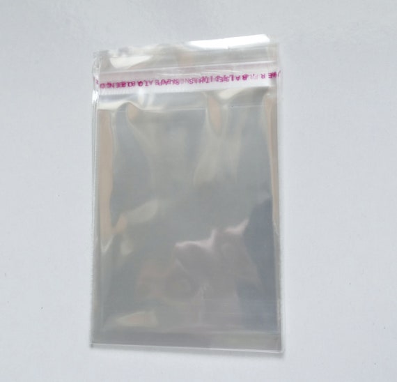 50/100x Clear Plastic Self Adhesive Seal Bag Cello Packaging 