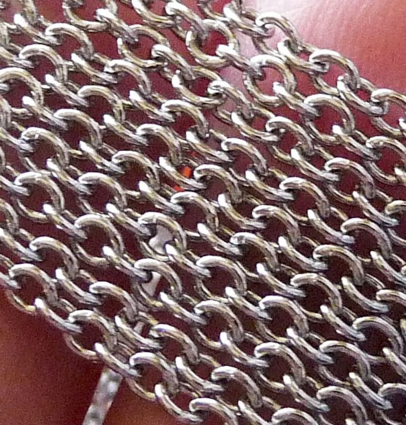 5 M Stainless Steel Bulk Chain 16 Feet Hypoallergenic Etsy