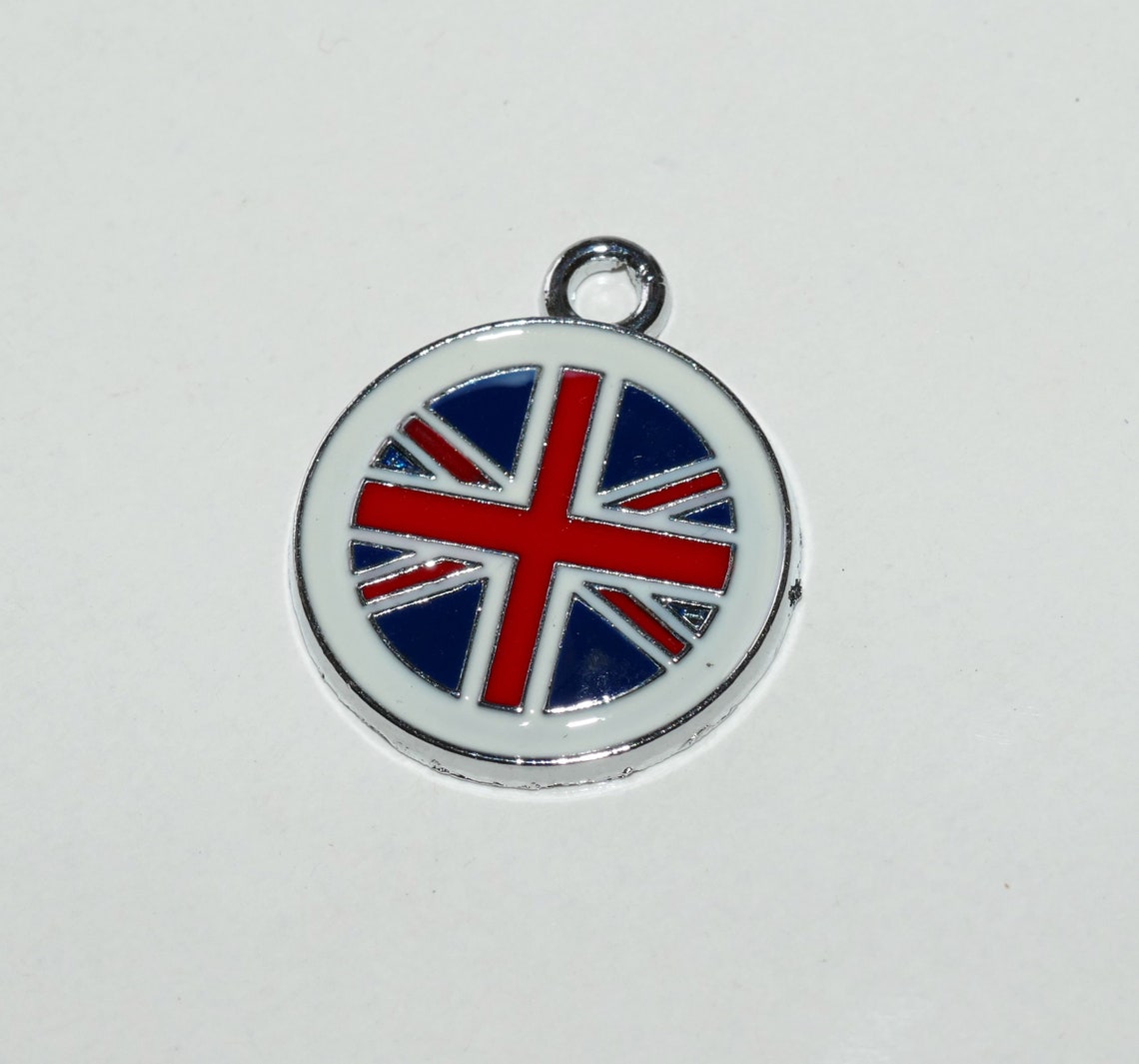 2/8x UK Flag Charms Charms for Bracelet Enamel UK Charm Etsy