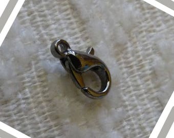 20/50x pequeños cierres de garra de gatillo de langosta negra, cierre de collar/pulsera negro bronce de 10 mm