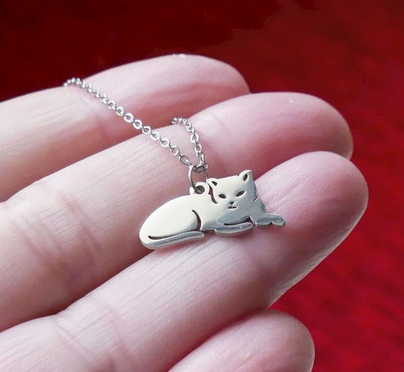 Dainty 2024 cat necklace