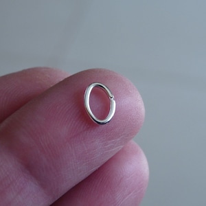 50/100x Silver Plated Oval Open 5x7mm Jump Rings, Charm/Clasp Connectors