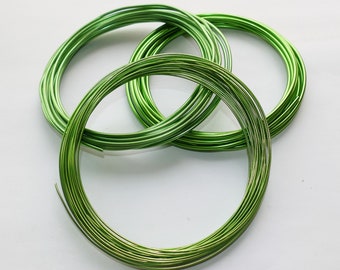 2 M Groen Aluminium Geanodiseerd Draad 1mm/2mm/2.5mm voor DIY Sieraden Maken H183