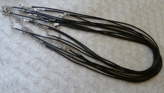 Wholesale Necklaces Necklace Cord Wax Cord Necklace Blanks 20 Inch  Necklaces BULK Necklaces 100pcs Black Cord Necklaces