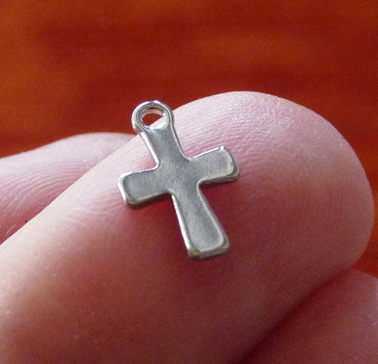 20x Stainless Steel Cross Charms Tiny Cross Charms Charms Etsy