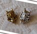 1/4x Wolf Large hole Spacer Bead Charm, Antique Silver and Gold Tone Animal Beads for Bracelets  B220 