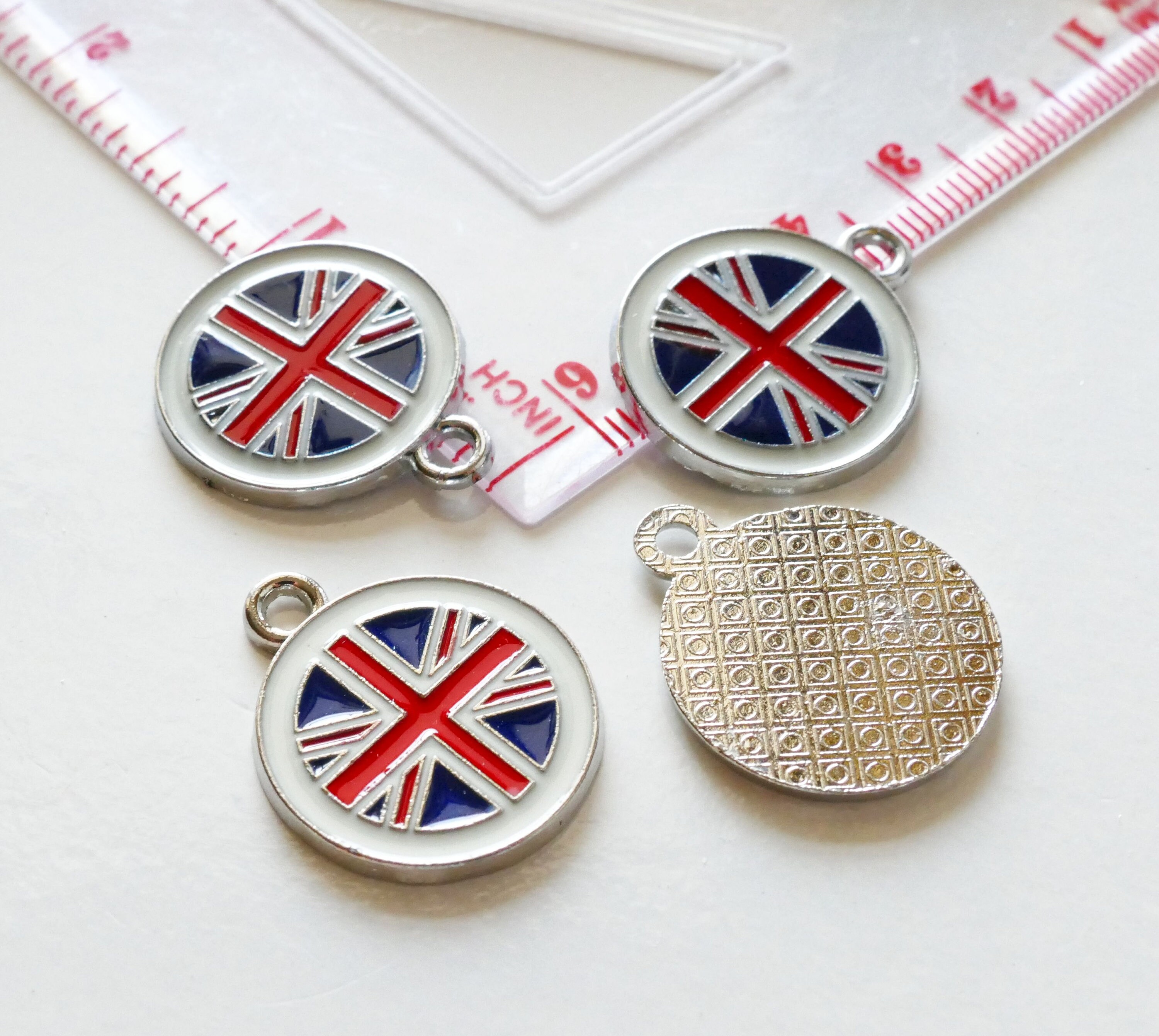 2/8x UK Flag Charms Charms for Bracelet Enamel UK Charm | Etsy