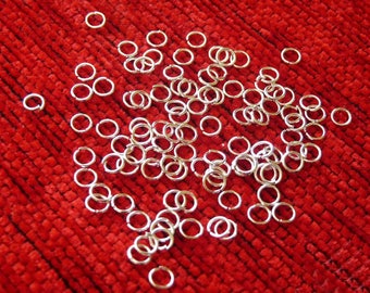 50/100x Silver Open 5mm Jump Rings, Clasp Connector, Silver Plated Jump Rings, Jewelry Findings