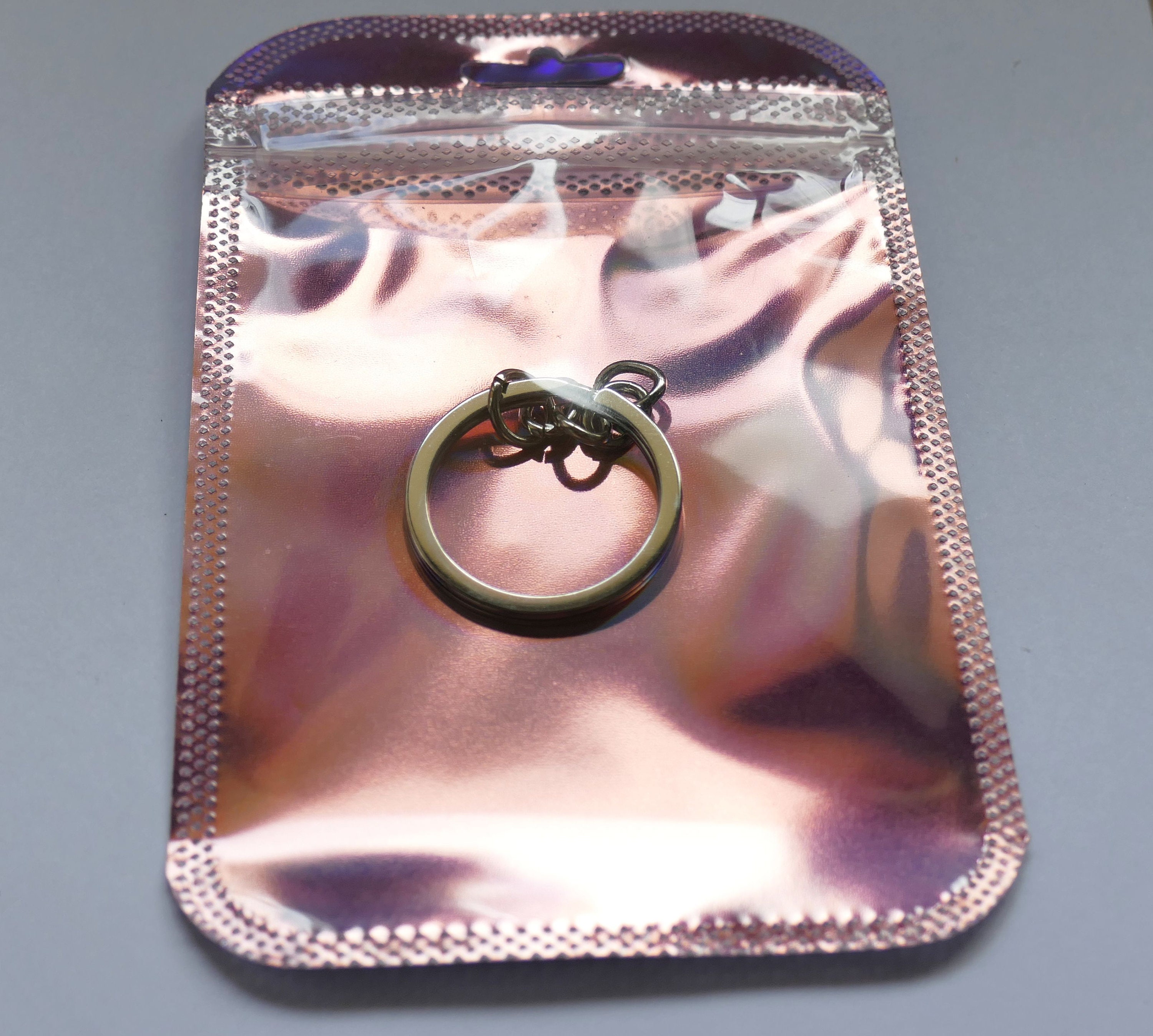 10x Rainbow Plastic Zip Lock Re Closable Gift Bags, Iridescent 8.5cm X ...