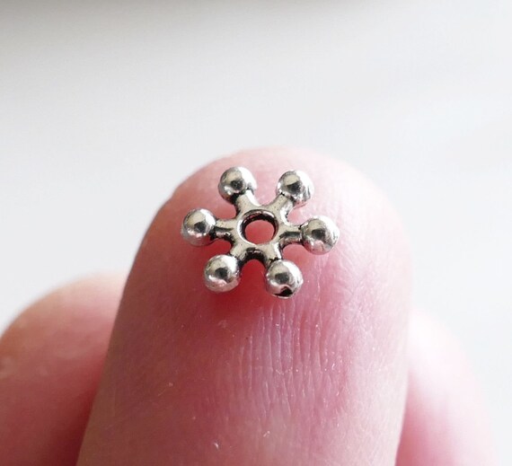 WANM Distanziatori Perline Perle Perle Di Fiocco Di Neve 4,5 - Foto 12