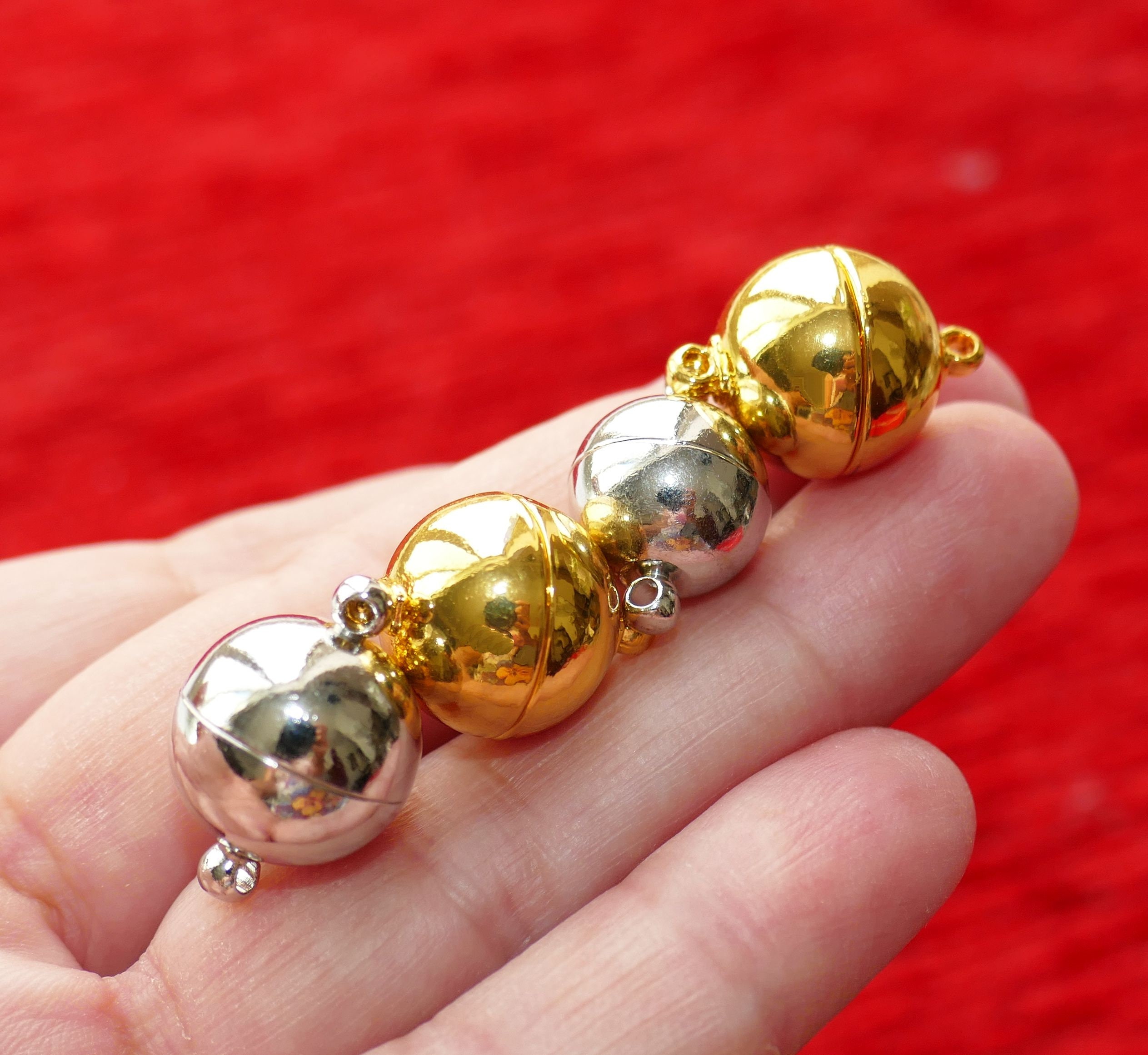 Oval Stainless Steel Magnetic Clasps Beads Ball Shape - Temu