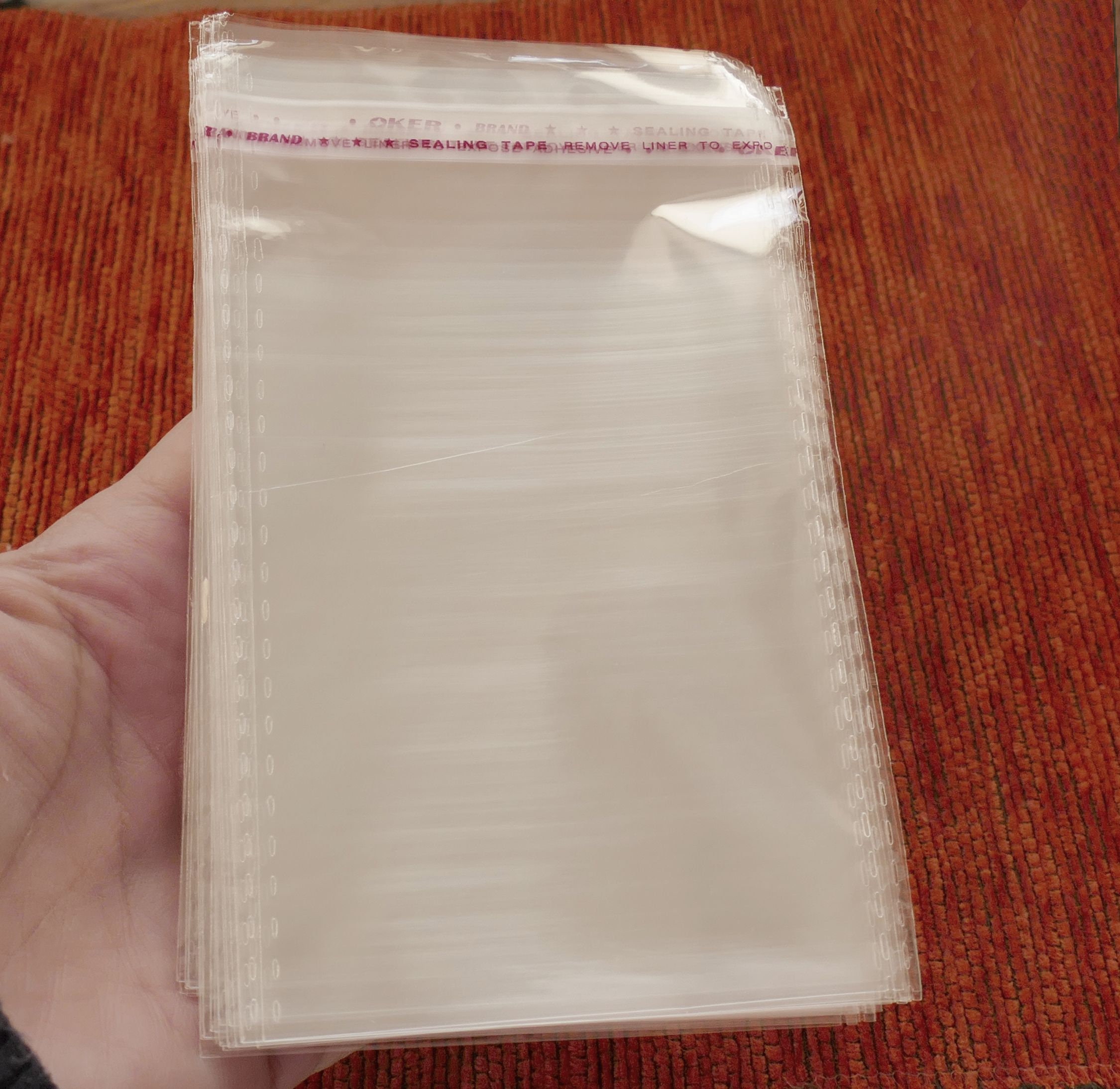 50x bolsa de plástico transparente con sello autoadhesivo, embalaje de  violonchelo de 10cm x 6cm, fundas de bolsas de plástico transparente, bolsas  de plástico para joyería F023 -  México