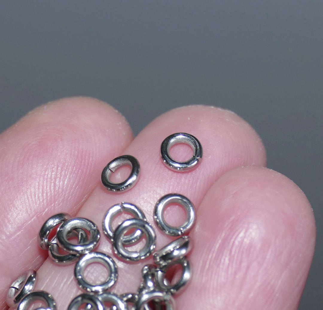50x Stainless Steel 5mm Open Jump Rings 17 Gauge, Jewelry Making ...