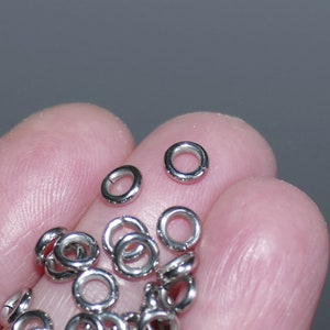 50 roestvrijstalen open ringetjes van 5 mm, dikte 17, benodigdheden voor het maken van sieraden F016