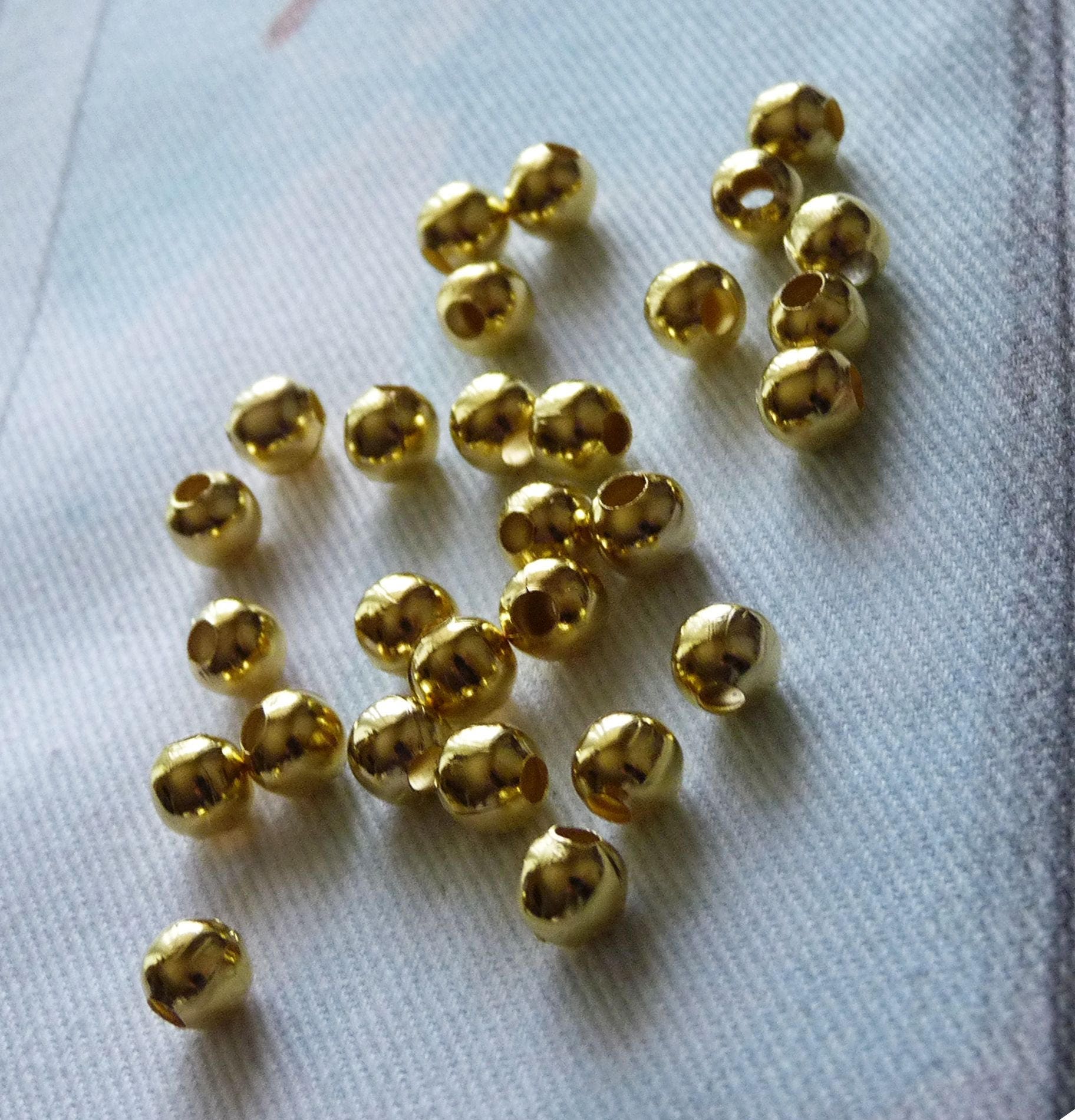 6mm Closed Jump Rings, Gold Tone Soldered Jump Rings, Spacer Beads, Earring  Components, Beading Supplies C473 