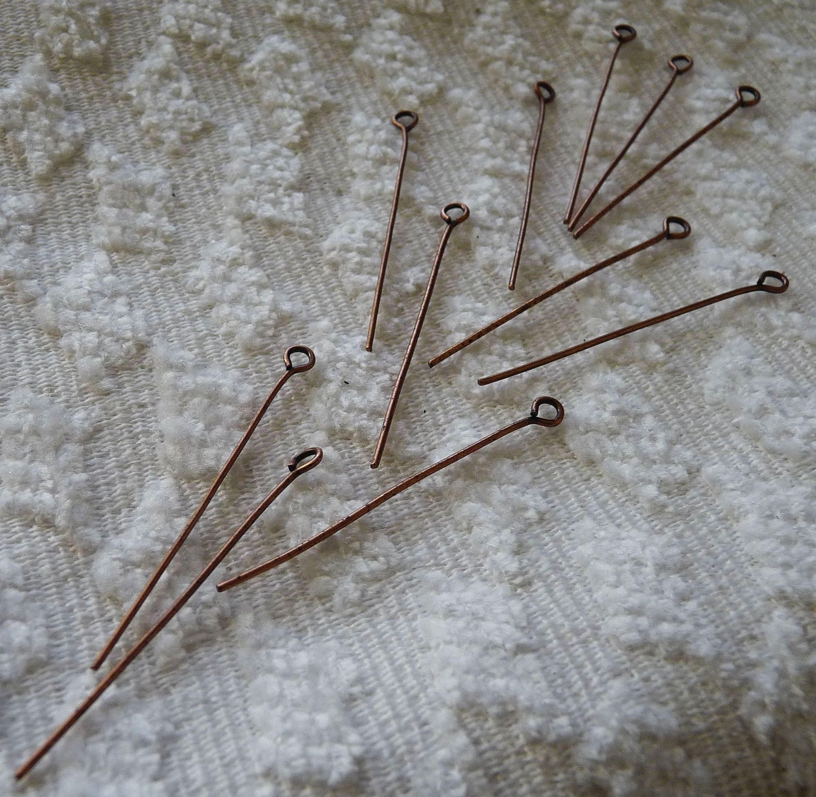 Copper Eye Pins 40mm Eye Pins 1.57 Inch Long Eye Pins Etsy