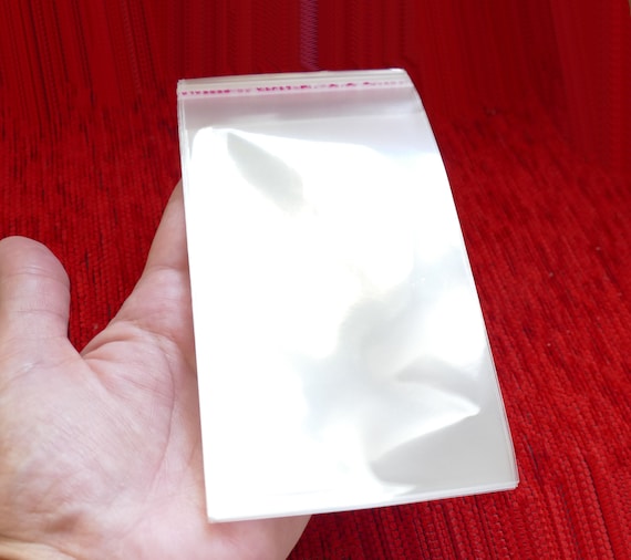 30x durchsichtige selbstklebende Plastiktüten, 8 cm x 16 cm Cellophanbeutel G088