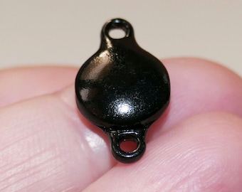 1x Flat Magnetic Clasp, Black Closure for Jewelry G152