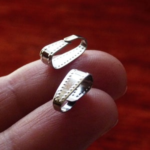 20/50 Anhänger Ösen mit Ösen für Anhänger 11mm matt silberfarben D010