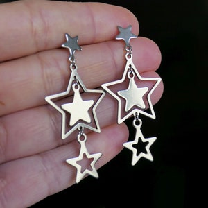 Pendientes Hombre in acciaio inox Punk Hip Hop personalità orecchino Pendientes