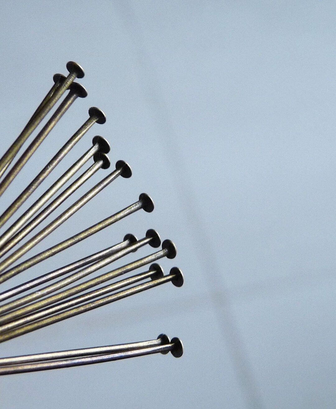 20/50x Bronze 50mm Flat Head Pins, 2 Inch Long Beading Supplies Etsy