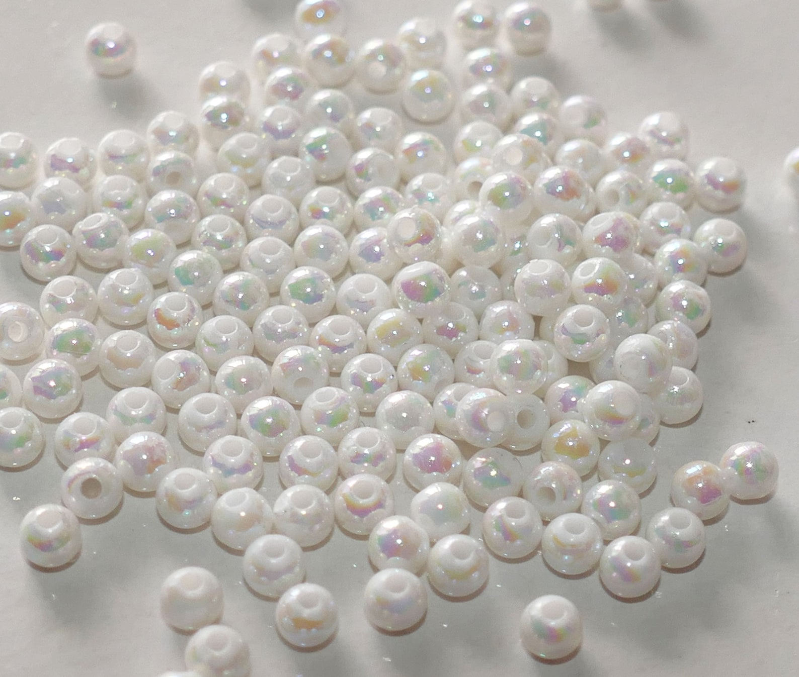 Perline Da Infilare Perline Artigianali Bianco Crema 8 Mm 300 G It 24898