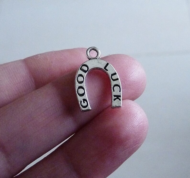 5x Horseshoe Good Luck Charms for Bracelet Horse Rider Etsy