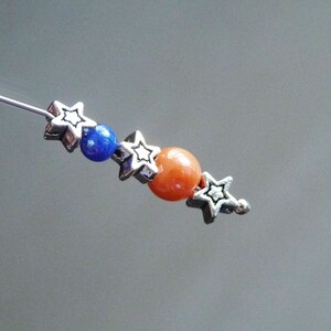 20x Small Star Charm Spacer Beads, Antique Silver Tone Beading Supplies C532