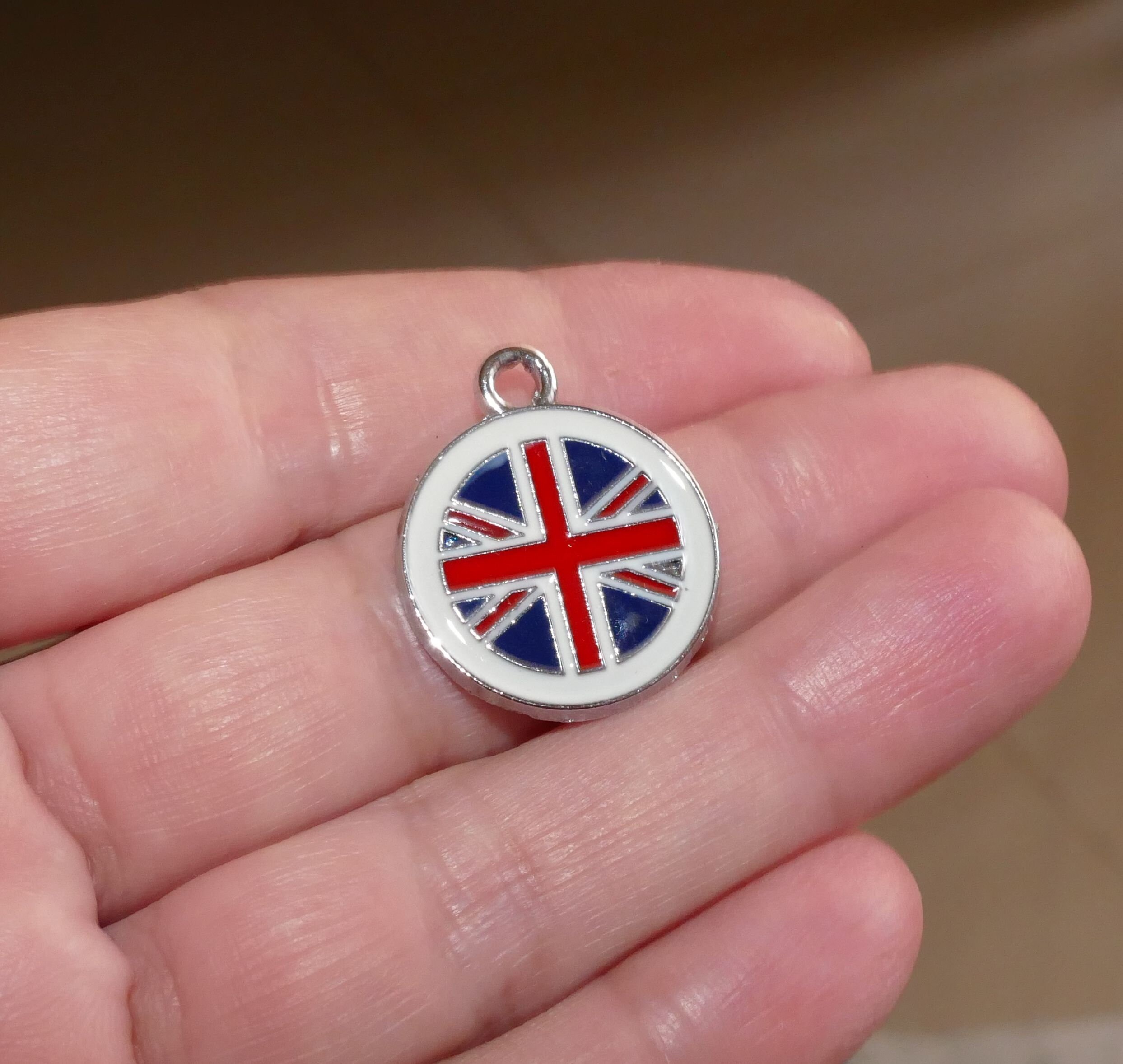 2/8x UK Flag Charms Charms for Bracelet Enamel UK Charm Etsy