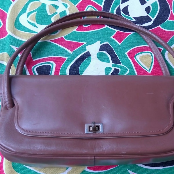 Sac Marron 1950s !!! forme originale tout cuir