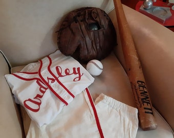 Maillot Baseball Vintage Wilson Années 1950 - Taille XS (36-38) - Lettres Feutre - USA