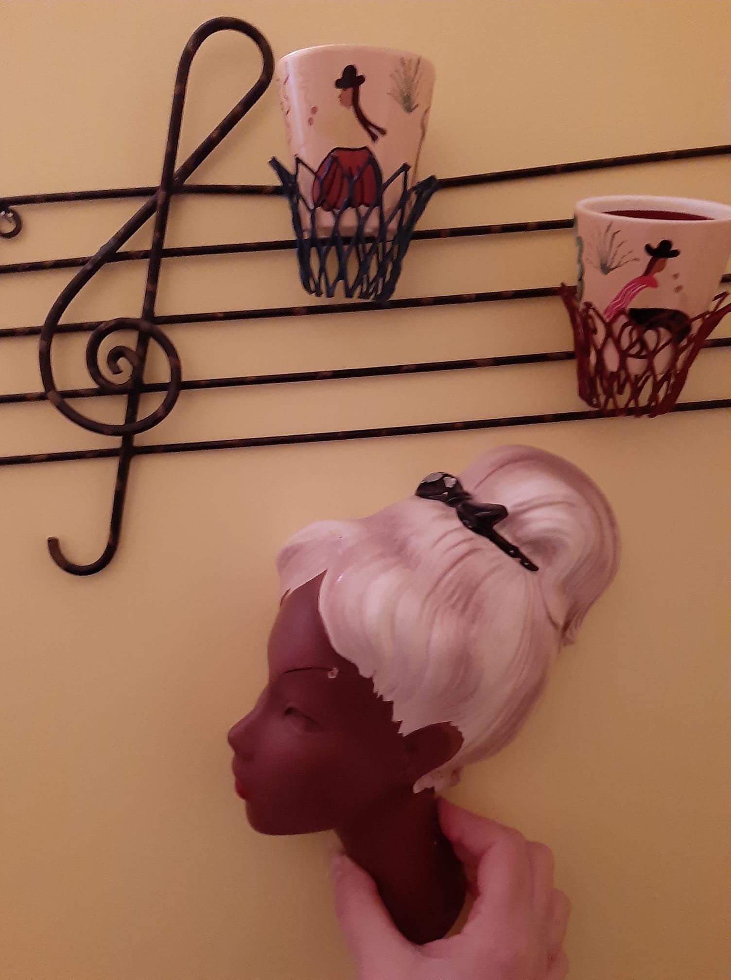 Tete en Platre Année Fin 50S