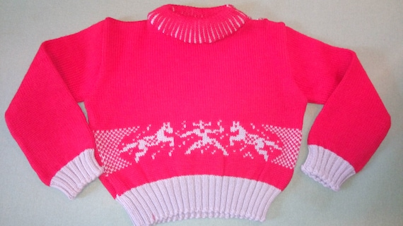 adorable dead stock 1950 s child sweater!