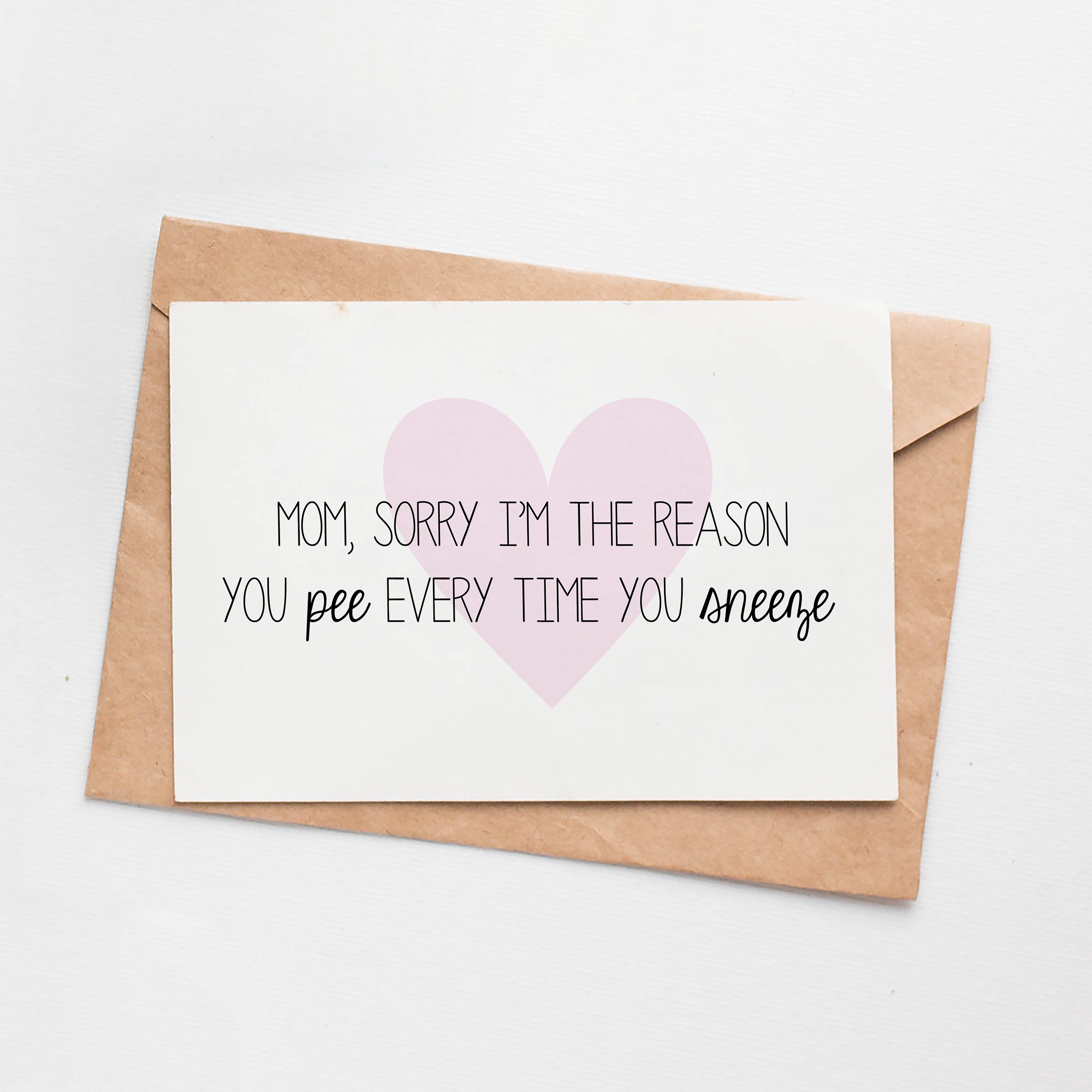 Funny Mothers Day Card Funny Birthday Card for Mom Pee - Etsy Funny Mothers Day Card Funny Birthday Card for Mom Pee - Etsy