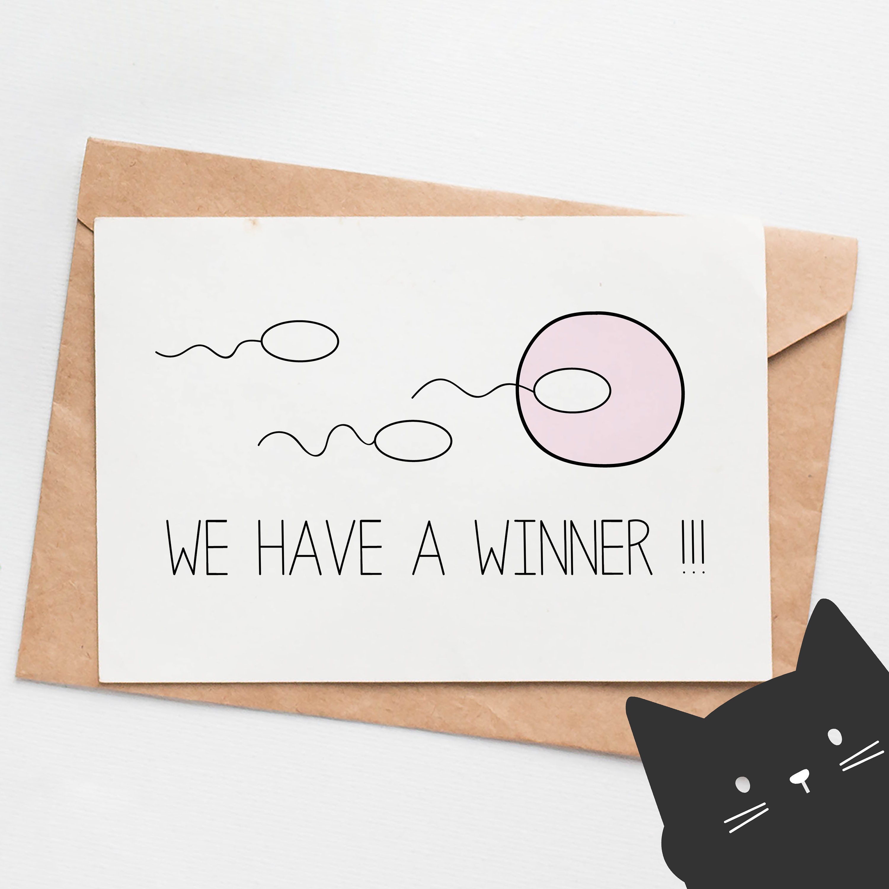 Funny pregnancy announcement card for new baby We Have a | Etsy