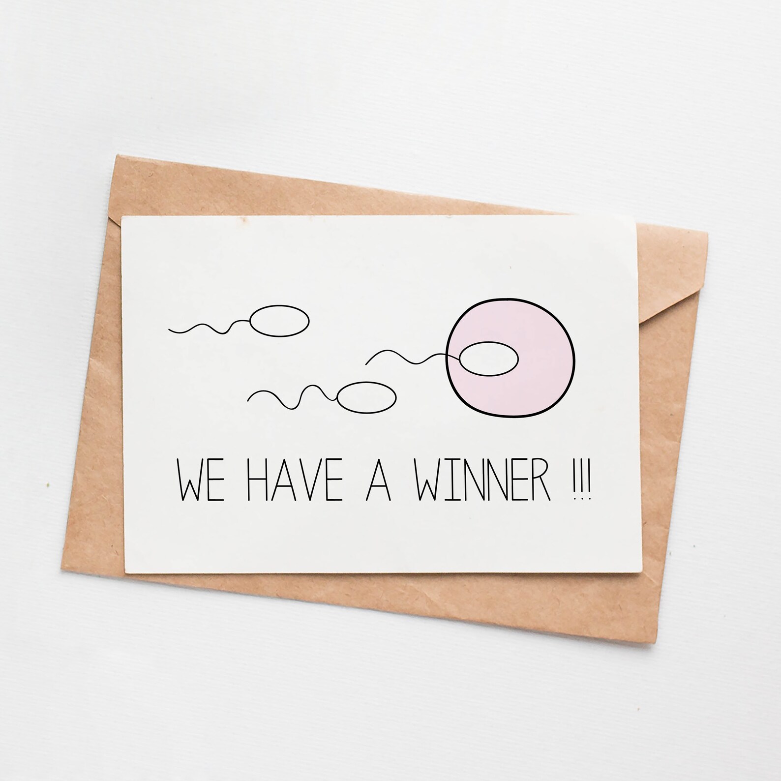 Funny pregnancy announcement card for new baby We Have a Etsy