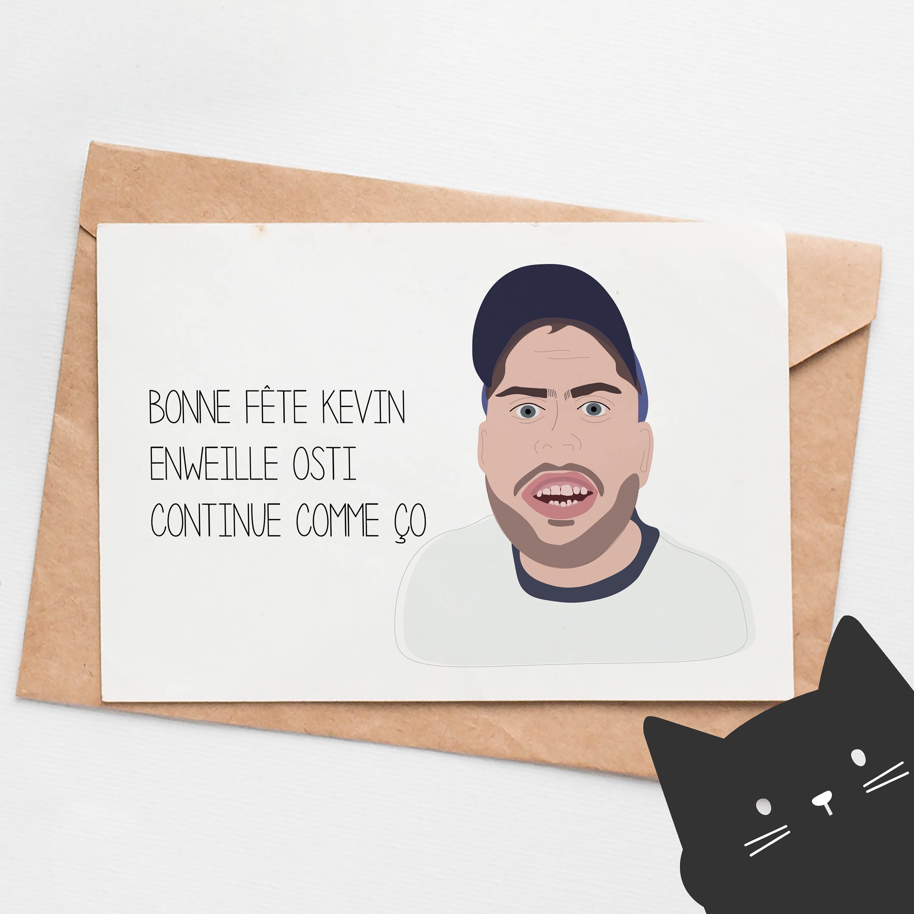 Carte De Fete Du Quebec Bonne Fete Kevin Etsy Carte De Fete Du Quebec Bonne Fete Kevin Etsy