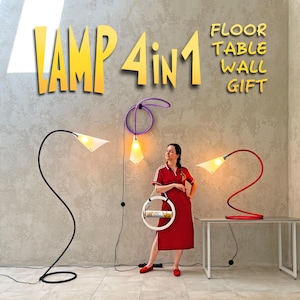 Modern Floor Lamp, Customizable Standing Lamp with Color Options, Minimalist Design, Tall LED Lamp for Living Room or Bedroom