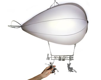 Klosz lampy w kształcie balonu na ogrzane powietrze, oświetlenie wiszące, lampa wisząca do pokoju dziecięcego