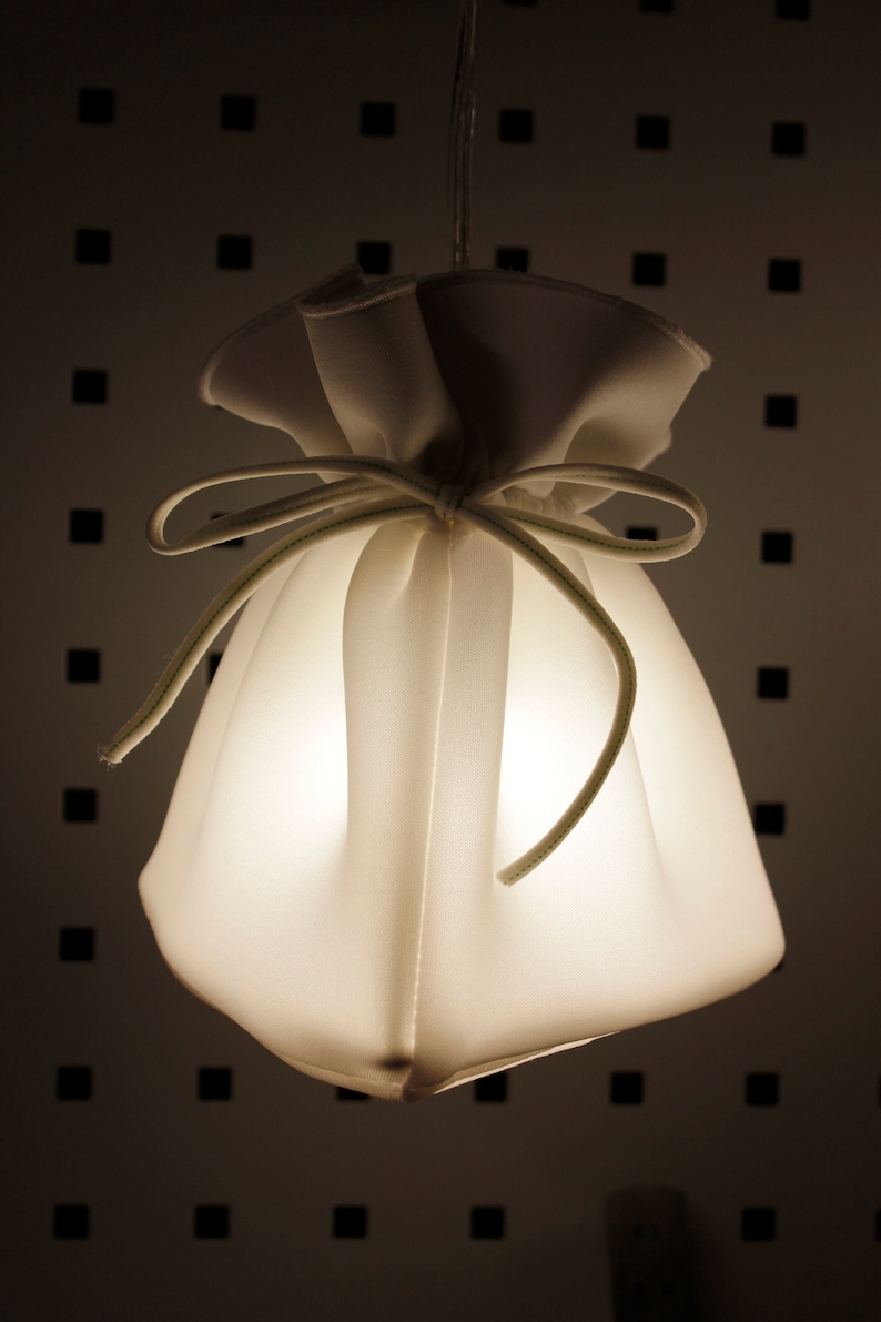 Lamps Set LIGHT BAGS three Pieces White Fabric Lampshade Etsy