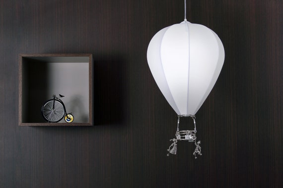 Hot Air Balloon Lamp Shade Hanging Lighting Nursery Pendant