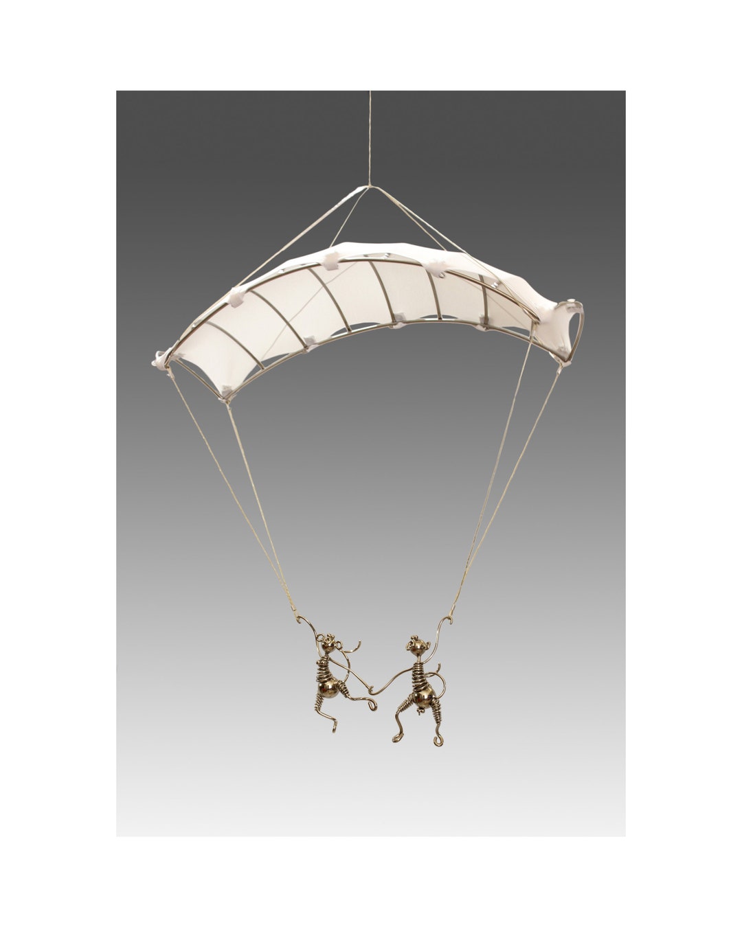 Decorative Parachute, Monkey Skydiver, Nursery Decor, Monkeys