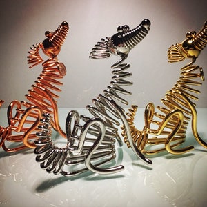 Metal Irish Setter Sculpture: Handmade Dog Figurine