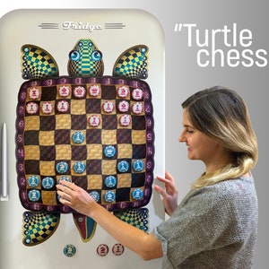 réfrigérateur aimant jeu d’échecs réfrigérateur magnétique ensemble magnétique tortue échecs