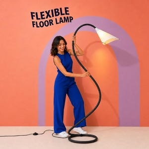 4-in-1 Modern Floor Lamp for Living Room: Adjustable Height Standing Lamp, Minimalist Design Reading Light, Affordable Housewarming Gift