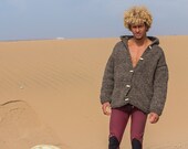 Unisex Woollen Cardigan, Handmade Artisan Jumper, Chunky Knitwear, Stay Warm this Winter, Scandi, Moroccan, Wool, Aran, Knitted, Cardie