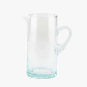 Carafe à eau marocaine en verre recyclé, Le Verre Beldi, durable, fait main, verre de récupération, verre soufflé à la main, verre coloré image 10