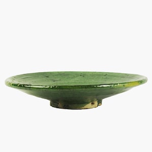 Vintage Mittelgroße Grüne Große Servierplatte / Servierplatte / Servierplatte / Servierplatte / Servierplatte / Servierteller / Servierteller