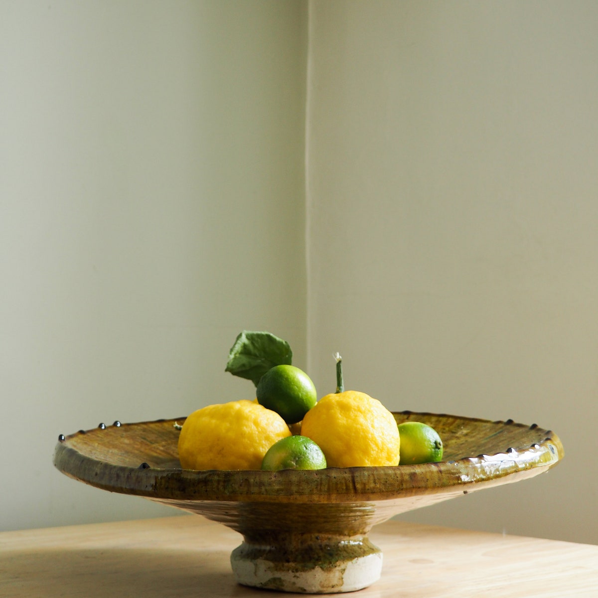 Moroccan Vintage Tamegroute Large Platter - Ochre