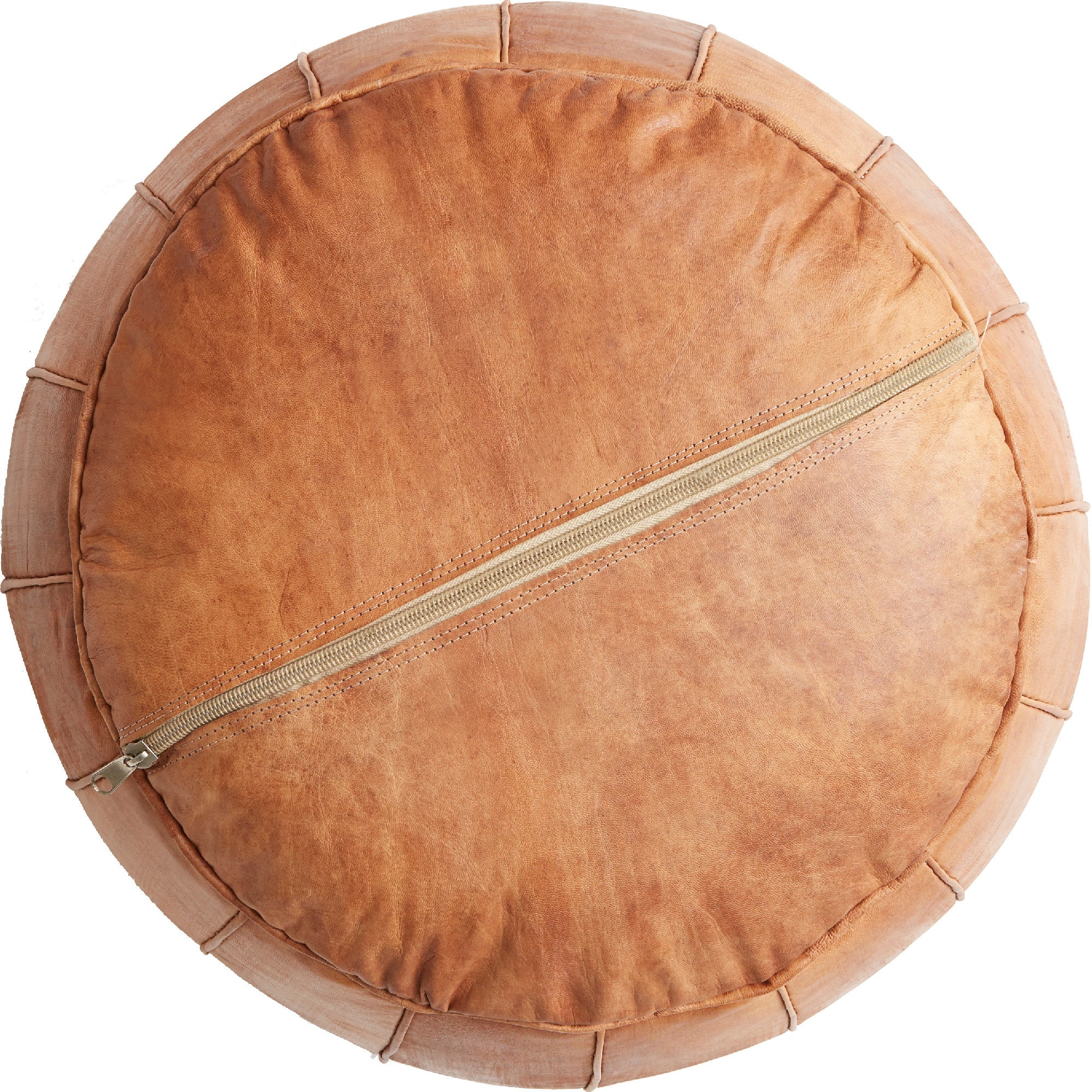 Superior Moroccan Tan Leather Pouffe Handmade Artisan Ottoman Etsy UK